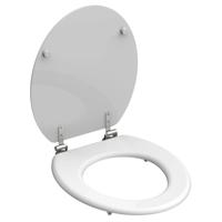 Houtkern WC-Bril WHITE, wit lange levensduur: extreem onbreekbaar en krasbestendig eenvoudig schoon te maken dankzij het gladde oppervlak eenvoudige installatie: compleet bevestigingsmateriaal - thumbnail