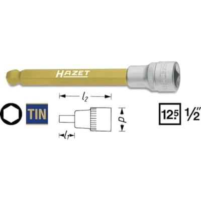 HAZET Dopsleutelbit 986KK-6 · 1/2 inch (12,5 mm) vierkant hol · Binnen-zeskant-profiel · SW 6 mm