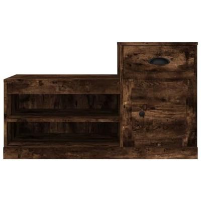 VidaXL Schoenenkast 100x42x60 cm bewerkt hout gerookt eikenkleurig VidaXL Schoenenkast 100x42x60 cm bewerkt hout gerookt eikenkleurig