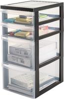 Iris ladekast 2x15l 2x7,5l 39x29x62cm met wieltjes - thumbnail