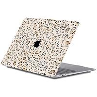 Lunso MacBook Pro 14 inch (2021-2024) cover hoes - case - Leopard Rose Gold - thumbnail