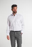 Eterna Heren Overhemd Wit Micro Print Twill Cutaway Modern Fit - thumbnail