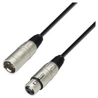 Adam Hall K3MMF0300 XLR Verbindingskabel [1x XLR-bus - 1x XLR-stekker] 3.00 m Zwart - thumbnail