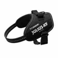 Julius K9 idc power-harnas / tuig voor labels zwart - thumbnail