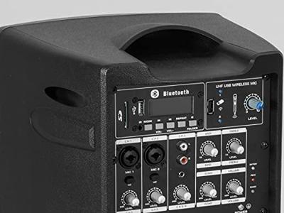 Omnitronic WAMS-08BT MK2 Actieve PA-speaker Bluetooth, Geïntegreerde MP3-speler, Draadloos Omnitronic WAMS-08BT MK2 Actieve PA-speaker Bluetooth, Geïntegreerde MP3-speler, Draadloos