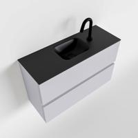 MONDIAZ ADA 80cm toiletmeubel cale. LEX wastafel urban midden 1 kraangat - thumbnail