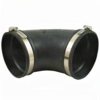 Air Aqua Flexibele Rubber Bocht 90° - Doe-het-zelf, Weerbestendig, 160mm - Eenvoudige Vijver Installatie - thumbnail