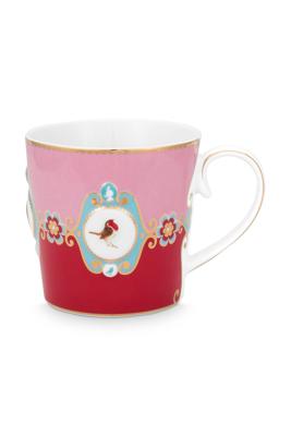 Pip Studio Love Birds Mok Groot Rood/Roze