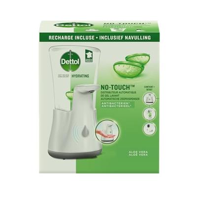 Dettol Dettol No-Touch Automatische Zeepdispenser Wit Aloe Vera & Bamboe Navulling 250 ml Dettol Dettol No-Touch Automatische Zeepdispenser Wit Aloe Vera & Bamboe Navulling 250 ml