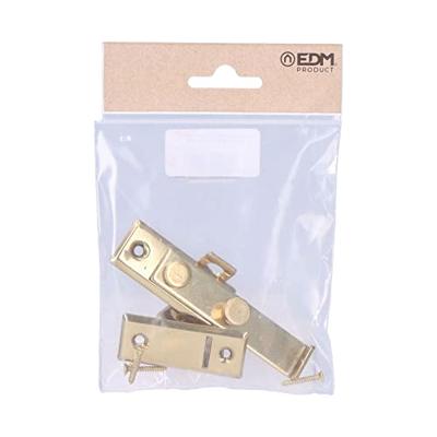 Deurklopper EDM 85078 Gepolijst messing 8 cm Omkeerbaar Deurklopper EDM 85078 Gepolijst messing 8 cm Omkeerbaar