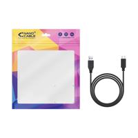 NANOCABLE 10.01.4001-L150 USB-kabel 3.1 Gen2, hoofdgebruik voor mobiele telefoons, tablets, overdrachtssnelheid tot 10 Gbit/s, tot 3 ampère lading, stekker op stekker, zwart, 1,5 m - thumbnail