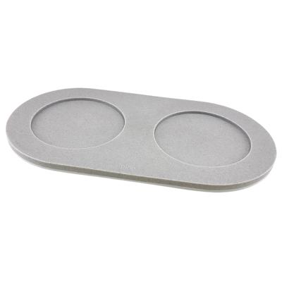 pino Voerbak-onderlegger Serving Tray Zand, grijs, Maat: S/M