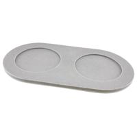 pino Voerbak-onderlegger Serving Tray Zand, grijs, Maat: S/M - thumbnail