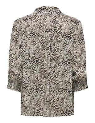 Only Onlraya 3/4 Shirt Wvn Noos Blouse Pumice Stone Alma Heart Leo