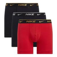 Nike Everyday Cotton Boxershort Brief 3-Pack Zwart Rood Zwart Goud - thumbnail