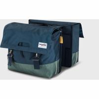 UrbanProof Urban proof 40l dubbele fietstas - blauw/groen - thumbnail