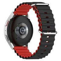 Ocean Style bandje - Zwart / rood - Xiaomi Redmi Watch 5 Active / Redmi Watch 5 Lite - thumbnail