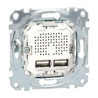 Merten MEG4366-0100 Wandcontactdoos met USB Accessoire System M 1 stuk(s) - thumbnail