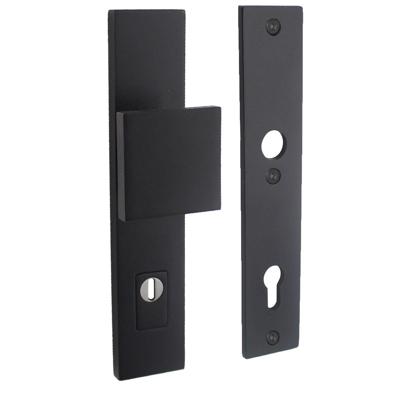Intersteel Veiligheidsbeslag SKG3 rechthoekig duwer/geen kruk PC92mm kerntrekbeveiliging - mat zwart Intersteel Veiligheidsbeslag SKG3 rechthoekig duwer/geen kruk PC92mm kerntrekbeveiliging - mat zwart