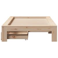 Bedframe zonder matras massief grenenhout 75x190 cm - thumbnail