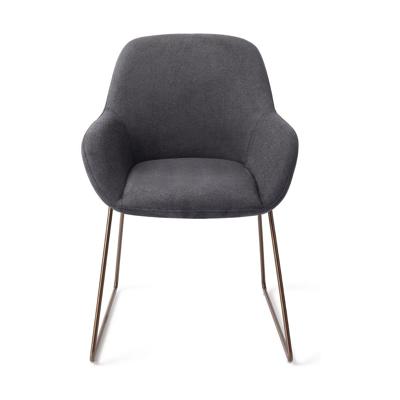 Jesper Home Kushi eetkamerstoel Black-Out slide rose