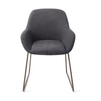 Jesper Home Kushi eetkamerstoel Black-Out slide rose - thumbnail