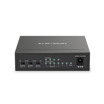 Mercusys MS106LP netwerk-switch Managed Fast Ethernet (10/100) Power over Ethernet (PoE) Zwart