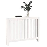 VidaXL Radiatorombouw 108,5x19x84 cm massief grenenhout wit - thumbnail