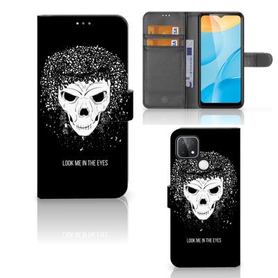 Telefoonhoesje met Naam OPPO A15 Skull Hair Telefoonhoesje met Naam OPPO A15 Skull Hair