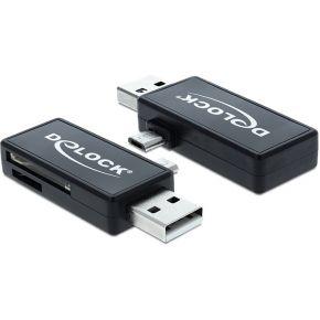 Delock 91731 Externe geheugenkaartlezer USB-A Zwart