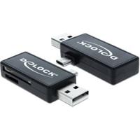 Delock 91731 Externe geheugenkaartlezer USB-A Zwart - thumbnail