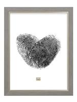 Deknudt Fotokader in lichtgrijs met zilverbies 10x15 S45VF3 - thumbnail