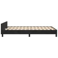 Bedframe zonder matras 120x190 cm fluweel zwart - thumbnail