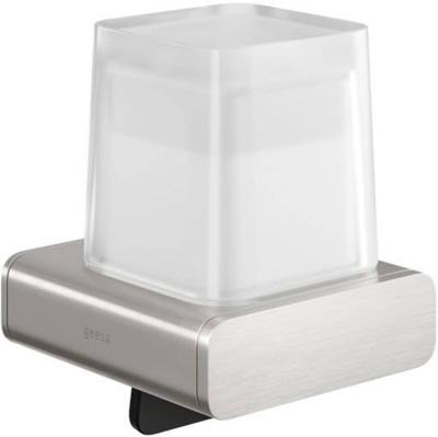 Zeepdispenser Geesa Shift 200 ml met Gesatineerd Glas RVS