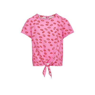 KIDS ONLY top KONDANIELLE met all over print roze/rood