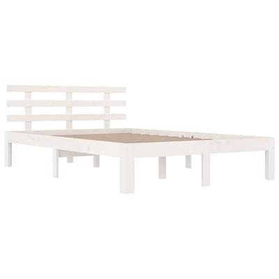 Bedframe massief hout wit 160x200 cm - thumbnail