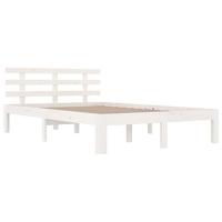 Bedframe massief hout wit 140x190 cm - thumbnail