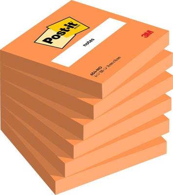 Memoblok post-it 654 76x76mm oranje Memoblok post-it 654 76x76mm oranje