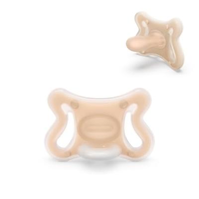 Fopspeen Mini Zer0.Zer0 SUAVINEX -2/2 maanden nude