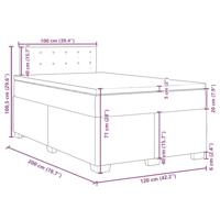 Boxspring met matras stof taupe 120x200 cm - thumbnail
