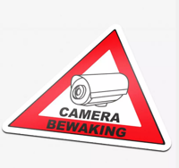 Pictogram Camera Bewaking driehoek 86x63 - thumbnail