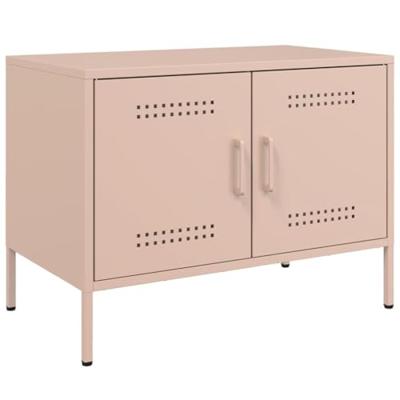 Tv-meubel 68x39x50,5 cm staal roze