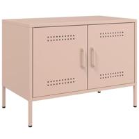 Tv-meubel 68x39x50,5 cm staal roze - thumbnail