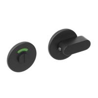 Intersteel Rozet met toilet-badkamersluiting plat verdekt 53x5mm - RVS/mat zwart - thumbnail