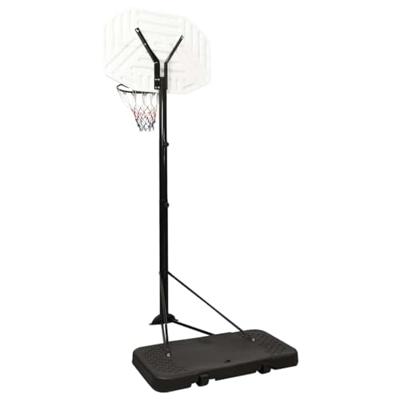 Basketbalstandaard 258-363 cm polyetheen wit - thumbnail