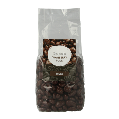 MijnNatuurwinkel Chocolade cranberries puur 400 Gram