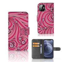 Apple iPhone 12 Mini Hoesje Swirl Pink - thumbnail
