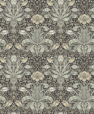 Dutch Wallcoverings Hidden Treasures 2 -Spring Thicket Bl/Grs - Blauw/Grijs