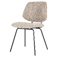 Eleonora Eetkamerstoel 'Lynn' kleur Roze Fletcher - thumbnail