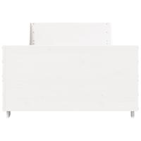 Bedframe zonder matras massief grenenhout wit 90x200 cm - thumbnail